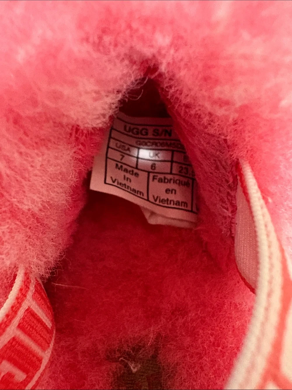 UGG Kids Pink Fuzzy Slide Sandals with Heel Strap!